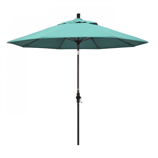 California Umbrella Patio Umbrella, Octagon, 101" H, Sunbrella Fabric, Aruba - 194061025833