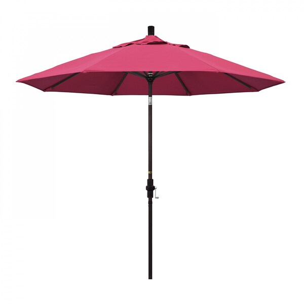 California Umbrella Patio Umbrella, Octagon, 102.38" H, Sunbrella Fabric, Hot Pink - 194061017272