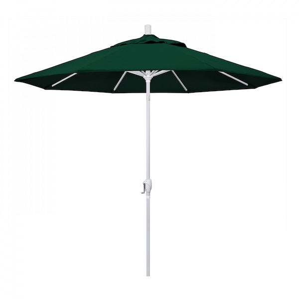 California Umbrella Patio Umbrella, Octagon, 101" H, Sunbrella Fabric, Forest Green - 194061033999