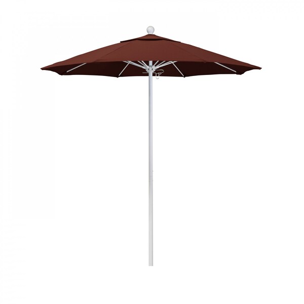 California Umbrella Patio Umbrella, Octagon, 96" H, Sunbrella Fabric, Henna - 194061004586