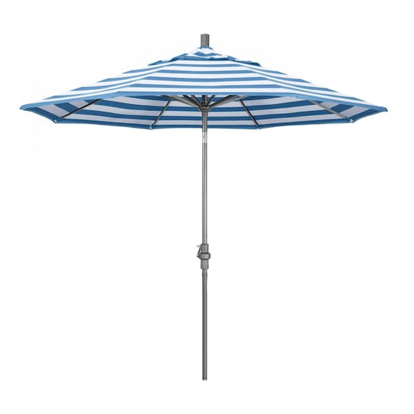 California Umbrella Patio Umbrella, Octagon, 102.38" H, Sunbrella Fabric, Cabana Regatta - 194061016497