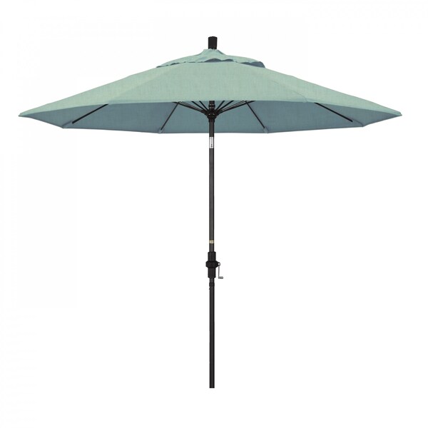 California Umbrella Patio Umbrella, Octagon, 101" H, Sunbrella Fabric, Spa - 194061027608