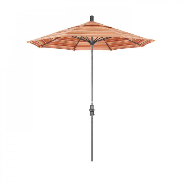 California Umbrella Patio Umbrella, Octagon, 102.5" H, Sunbrella Fabric, Dolce Mango - 194061023389