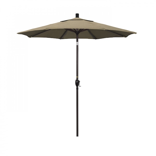 California Umbrella Patio Umbrella, Octagon, 95.5" H, Sunbrella Fabric, Heather Beige - 194061029664
