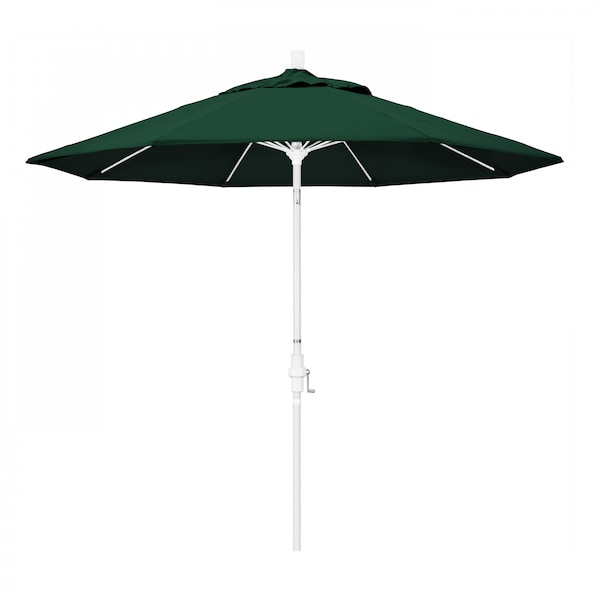 California Umbrella Patio Umbrella, Octagon, 101" H, Sunbrella Fabric, Forest Green - 194061026816