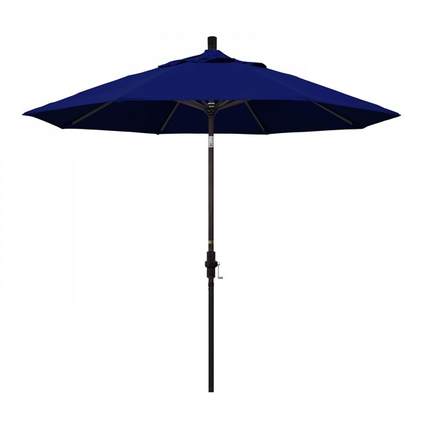 California Umbrella Patio Umbrella, Octagon, 102.38" H, Sunbrella Fabric, True Blue - 194061017319