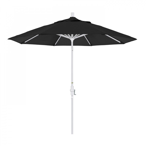 California Umbrella Patio Umbrella, Octagon, 102.38" H, Sunbrella Fabric, Black - 194061018002