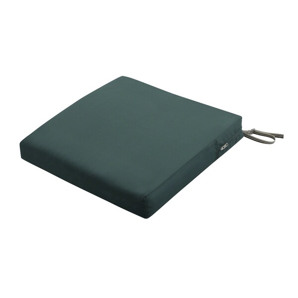 Classic Accessories Ravenna Seat Cushion, Mallard Green, 19"x19"x3" - 62-008-MGREEN-EC