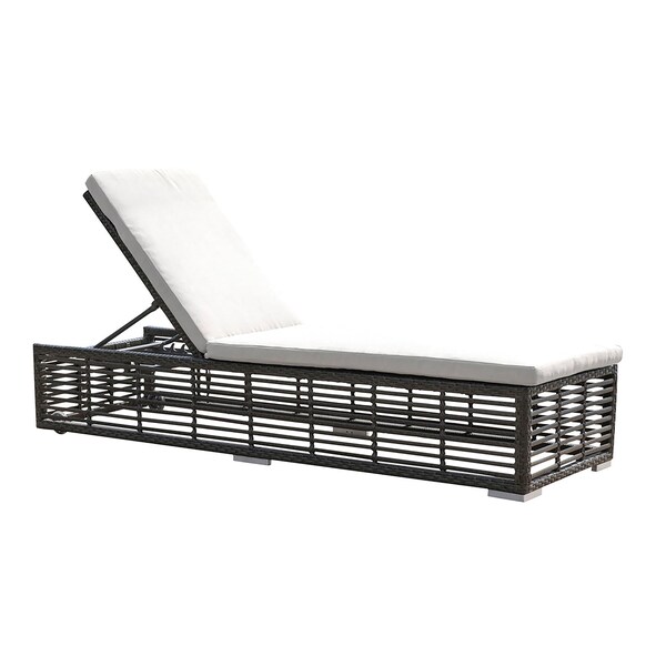 Panama Jack Outdoor Panama Jack Graphite Chaise Lounge W/Wheels and cushion - PJO-1601-GRY-CL-CUSH
