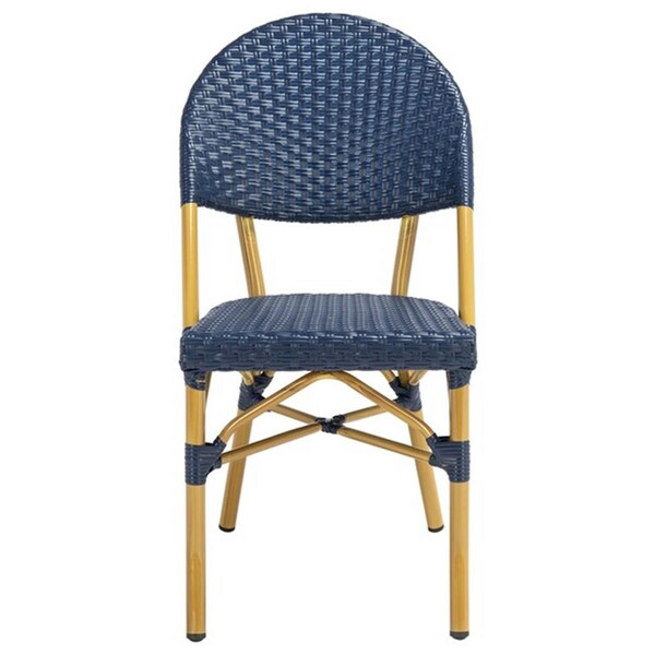 Safavieh Barrow Indoor Outdoor Side Chair, Navy - FOX5203D-SET2