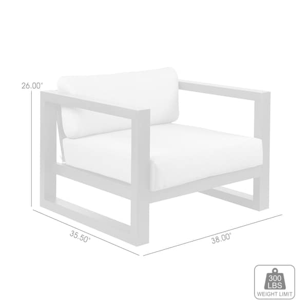 Armen Living Paradise Outdoor Light Eucalyptus Wood Lounge Chair with Gray Cushions - LCPRCHLALT