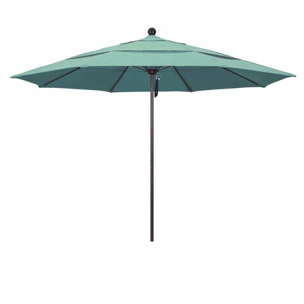 California Umbrella Patio Umbrella, Octagon, 107" H, Sunbrella Fabric, Spectrum Mist - 194061000847