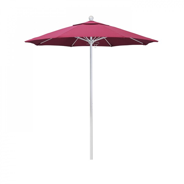 California Umbrella Patio Umbrella, Octagon, 96" H, Sunbrella Fabric, Hot Pink - 194061004760