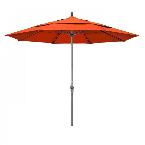 California Umbrella Patio Umbrella, Octagon, 109.5" H, Sunbrella Fabric, Melon - 194061019849