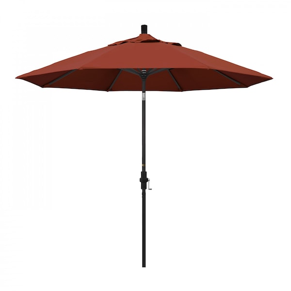 California Umbrella Patio Umbrella, Octagon, 102.38" H, Sunbrella Fabric, Terracotta - 194061019023
