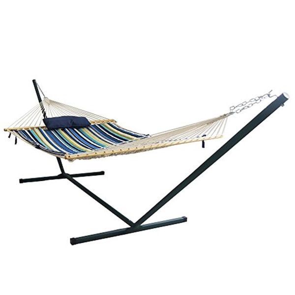 Blue Wave 15 ft. Island Retreat Hammock Set - Blue Cover - NU3110