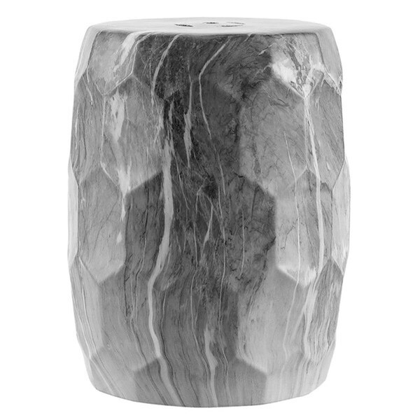 Safavieh 14 x 14 x 17.5 in. Dain Garden Stool, Black - ACS4582A