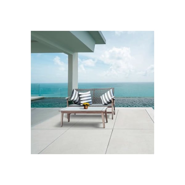 Rta Products Llc DUKAP Monterosso 2 Piece Outdoor Sofa Seating Set - O-DK-P013-B
