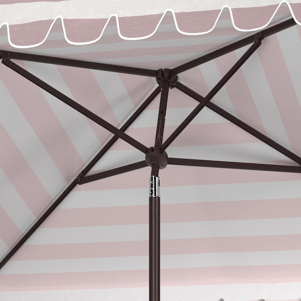 Safavieh 7.5 ft. Vienna Square Umbrella Grey & White - PAT8411B