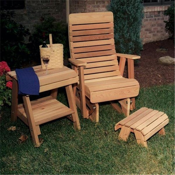 Creekvine Designs Cedar Twin Ponds Rocking Glider Chair Set - WRF1230SETCVD