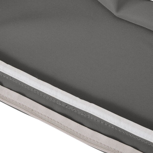 Classic Accessories Montlake Contoured Dining Seat Cushion, Light Charcoal, 18"x18" - 62-005-LCHARC-EC