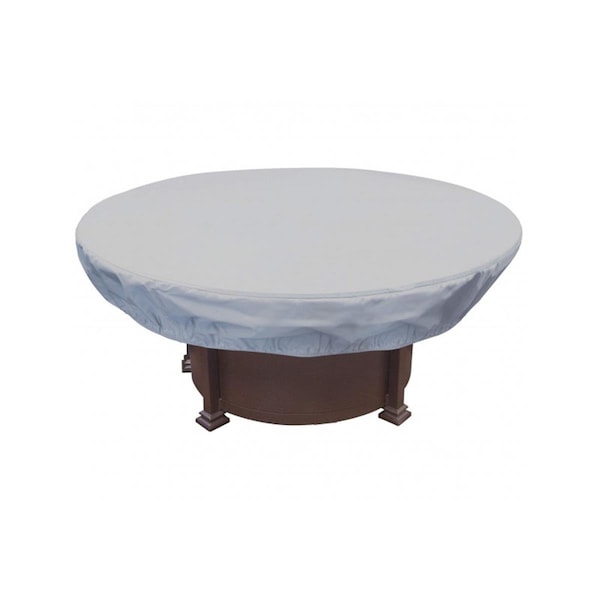 Escenario 55 in. dia. x 12 in. Protective Color Round Fire Pits & Table Ottoman - ES2650474