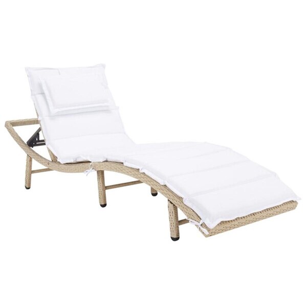 Safavieh Colley Sun Lounger, Beige & White - PAT7722B