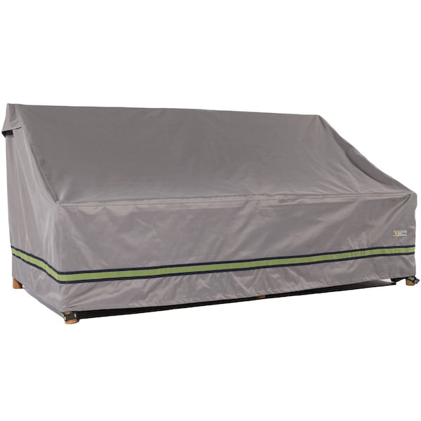 Duck Covers Soteria Grey RainProof Patio Loveseat Cover 38"x70" - RLV704135