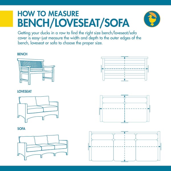 Duck Covers Soteria Grey RainProof Patio Loveseat Cover 38"x70" - RLV704135