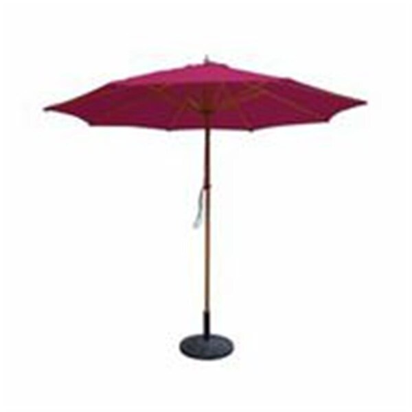 Propation 9 Ft. Wood Market Umbrella - Burgundy - PR335435
