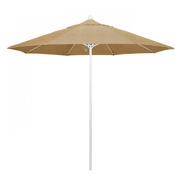 California Umbrella Patio Umbrella, Octagon, 103" H, Sunbrella Fabric, Linen Sesame - 194061007587