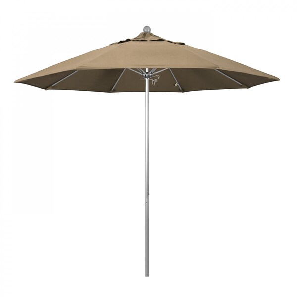 California Umbrella Patio Umbrella, Octagon, 103" H, Sunbrella Fabric, Heather Beige - 194061005637