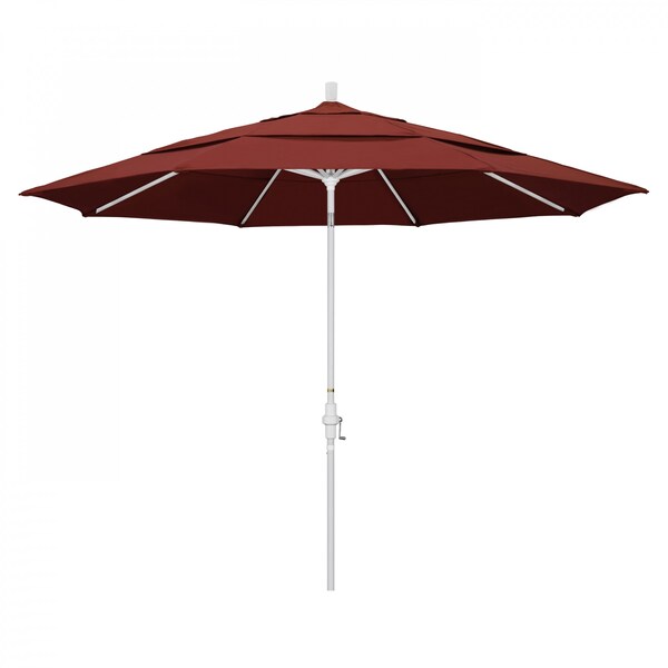 California Umbrella Patio Umbrella, Octagon, 110.5" H, Sunbrella Fabric, Henna - 194061014516