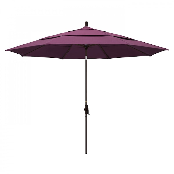 California Umbrella Patio Umbrella, Octagon, 110.5" H, Sunbrella Fabric, Iris - 194061013960