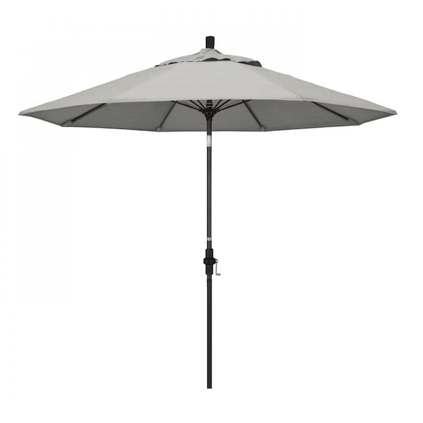 California Umbrella Patio Umbrella, Octagon, 101" H, Sunbrella Fabric, Granite - 194061025710