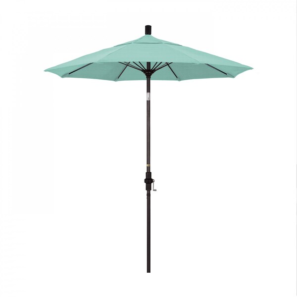California Umbrella Patio Umbrella, Octagon, 102.5" H, Sunbrella Fabric, Spectrum Mist - 194061023884