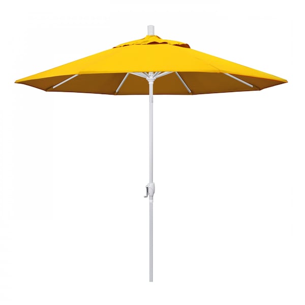 California Umbrella Patio Umbrella, Octagon, 101" H, Sunbrella Fabric, Sunflower Yellow - 194061034019