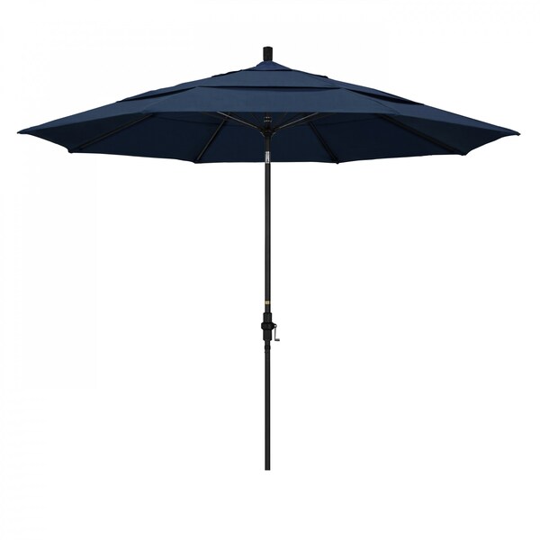 California Umbrella Patio Umbrella, Octagon, 109.5" H, Sunbrella Fabric, Spectrum Indigo - 194061022214