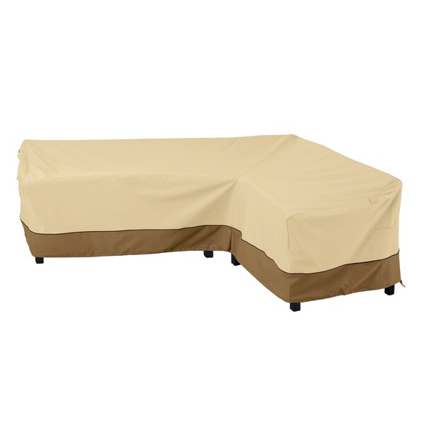 Classic Accessories Veranda L-Shape Sectional Lounge Set Cover, 115"L (left) x 83"L (right) - 56-302-051501-EC