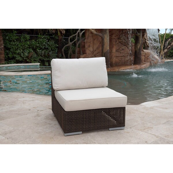 Hospitality Rattan Patio Soho Modular Armless Chair - 903-1321-JBP-A