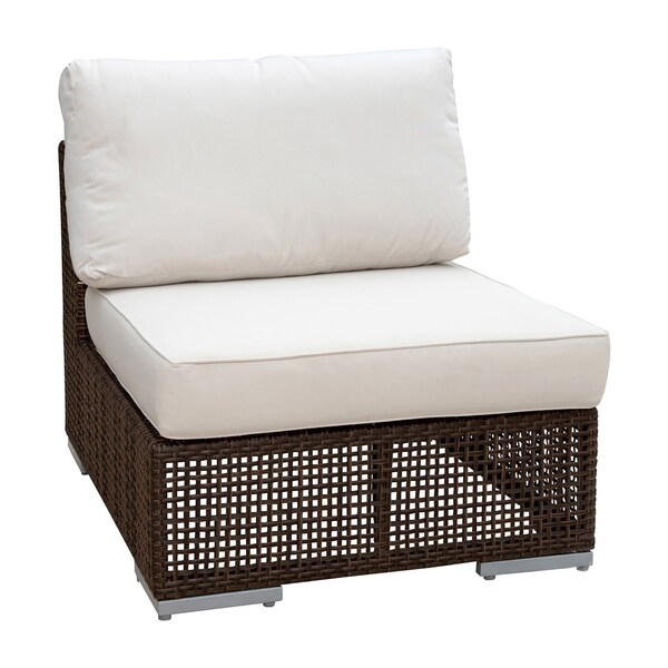 Hospitality Rattan Patio Soho Modular Armless Chair - 903-1321-JBP-A
