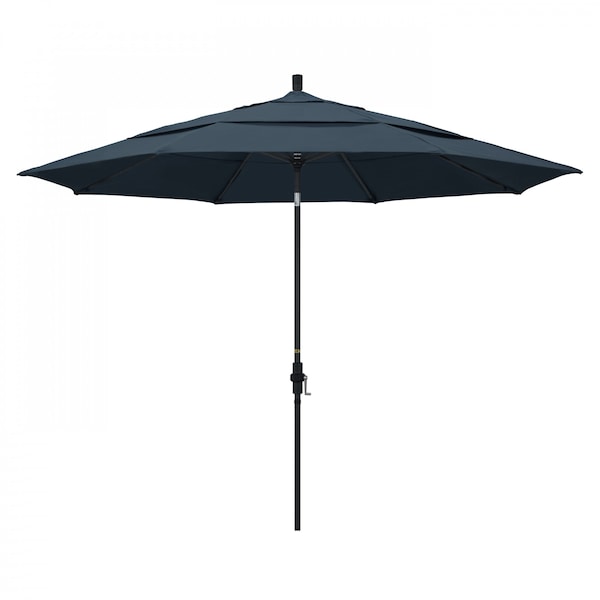 California Umbrella Patio Umbrella, Octagon, 110.5" H, Pacifica Fabric, Sapphire - 194061016015