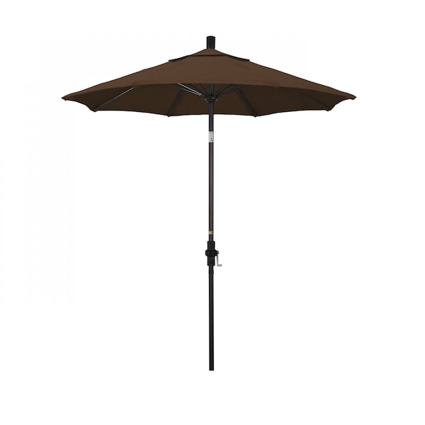 California Umbrella Patio Umbrella, Octagon, 102.5" H, Olefin Fabric, Teak - 194061024478