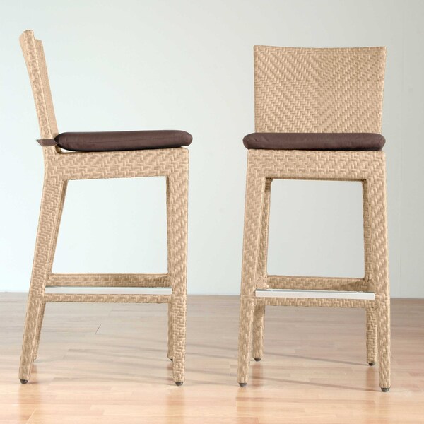 Panama Jack Outdoor Panama Jack Austin Barstool with Cushion - PJO-3801-NAT-BS-CUSH