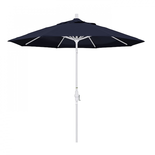 California Umbrella Patio Umbrella, Octagon, 102.38" H, Pacifica Fabric, Navy Blue - 194061018682