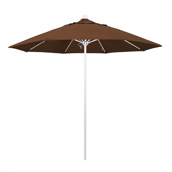 California Umbrella Patio Umbrella, Octagon, 103" H, Olefin Fabric, Teak - 194061007723