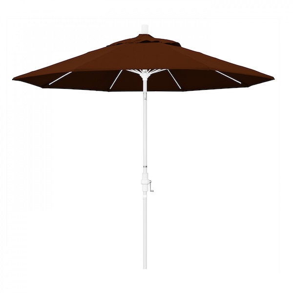 California Umbrella Patio Umbrella, Octagon, 101" H, Pacifica Fabric, Brick - 194061027370