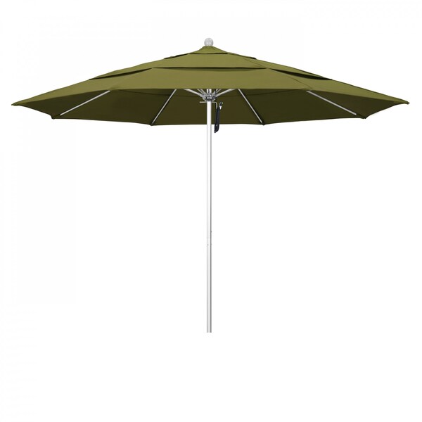 California Umbrella Patio Umbrella, Octagon, 107" H, Pacifica Fabric, Palm - 194061000717