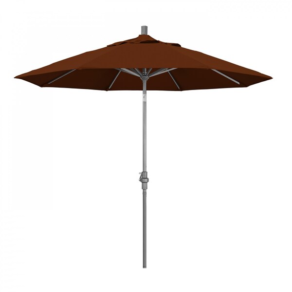 California Umbrella Patio Umbrella, Octagon, 102.38" H, Pacifica Fabric, Brick - 194061016893