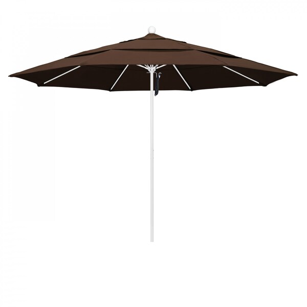 California Umbrella Patio Umbrella, Octagon, 107" H, Pacifica Fabric, Mocha - 194061002421